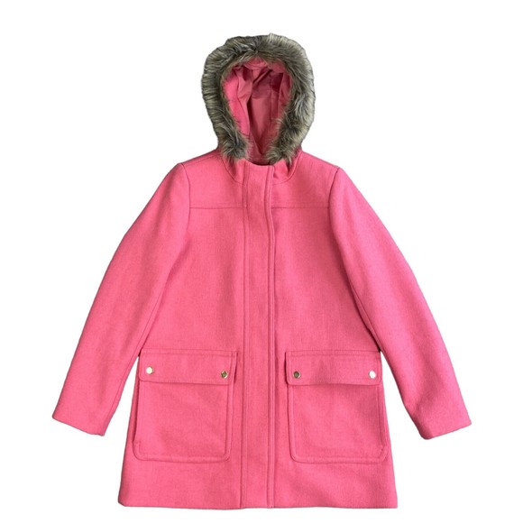 J. Crew Factory Jackets & Blazers - J Crew Factory Womens Vail Parka Coat In Coral Pink Size 6